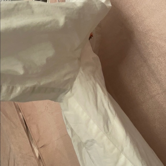 White embroidered button up. - Picture 3 of 4